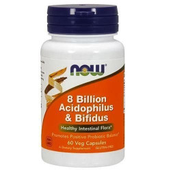 NOW Acidophilus & Bifidus 8 Billion - 60veg caps PL
