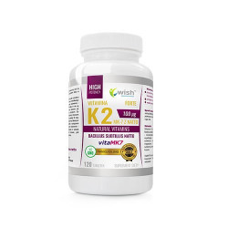 WISH Pharmaceutical Vitamin K2 MK-7 Natto 100 µg - 120 tab.
