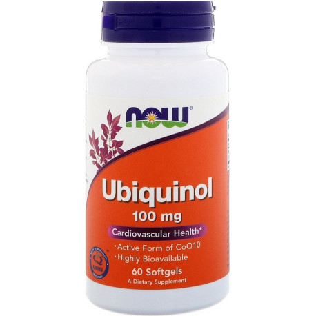 NOW Ubiquinol 100mg 60 softgels