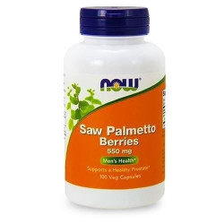 Now SAW Palmetto BERRIES 550mg- 100VEGCAPS