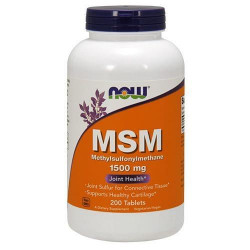 NOW MSM 1500mg - 200tabs.