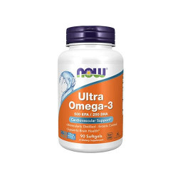 NOW Ultra Omega 3 500EPA/250DHA - 90softgels.