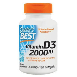 DOCTOR'S BEST -Vitamin D3 2000 IU - 180softgels