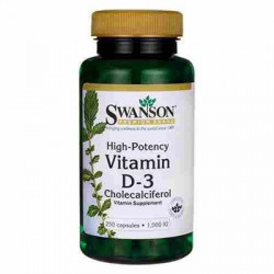 SWANSON - Vitamin D-3 1000IU - 250caps
